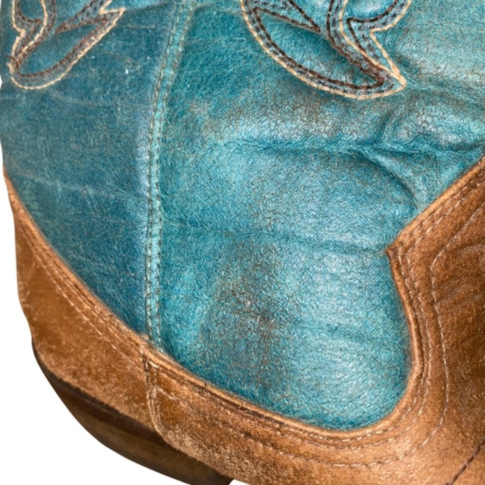 Coconuts by Matisse Western Cowboy Boots Blue Brown 7.5 M 11” Sole - Picture 11 of 16
